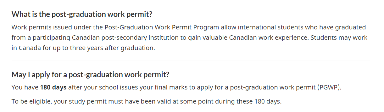 加拿大毕业工签重大更新